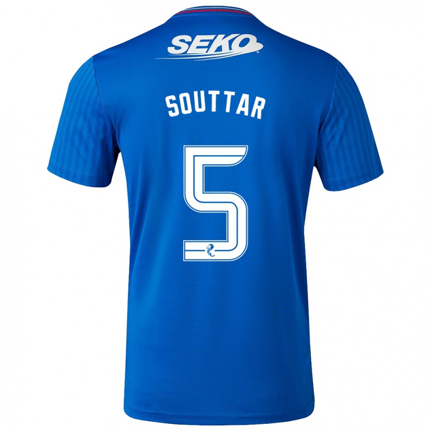 Kandiny Herren John Souttar #5 Blau Heimtrikot Trikot 2023/24 T-Shirt