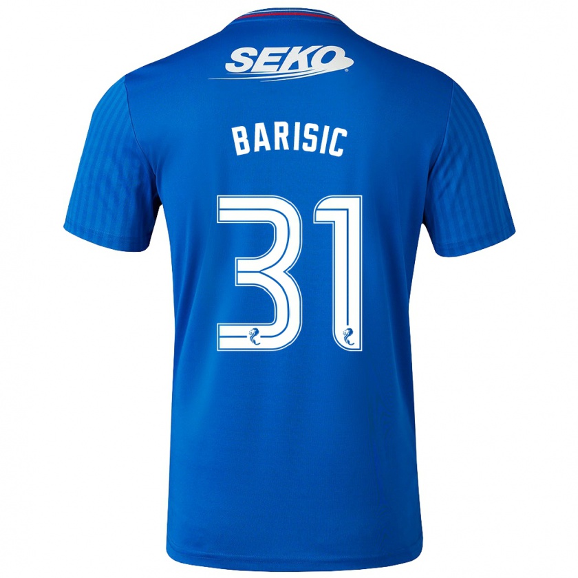 Kandiny Herren Borna Barisic #31 Blau Heimtrikot Trikot 2023/24 T-Shirt