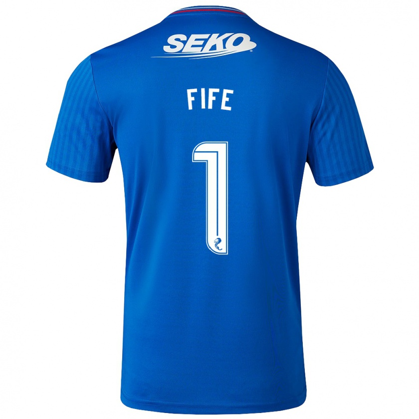 Kandiny Herren Jenna Fife #1 Blau Heimtrikot Trikot 2023/24 T-Shirt