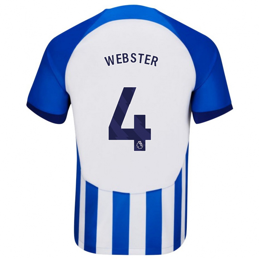 Kandiny Herren Adam Webster #4 Blau Heimtrikot Trikot 2023/24 T-Shirt