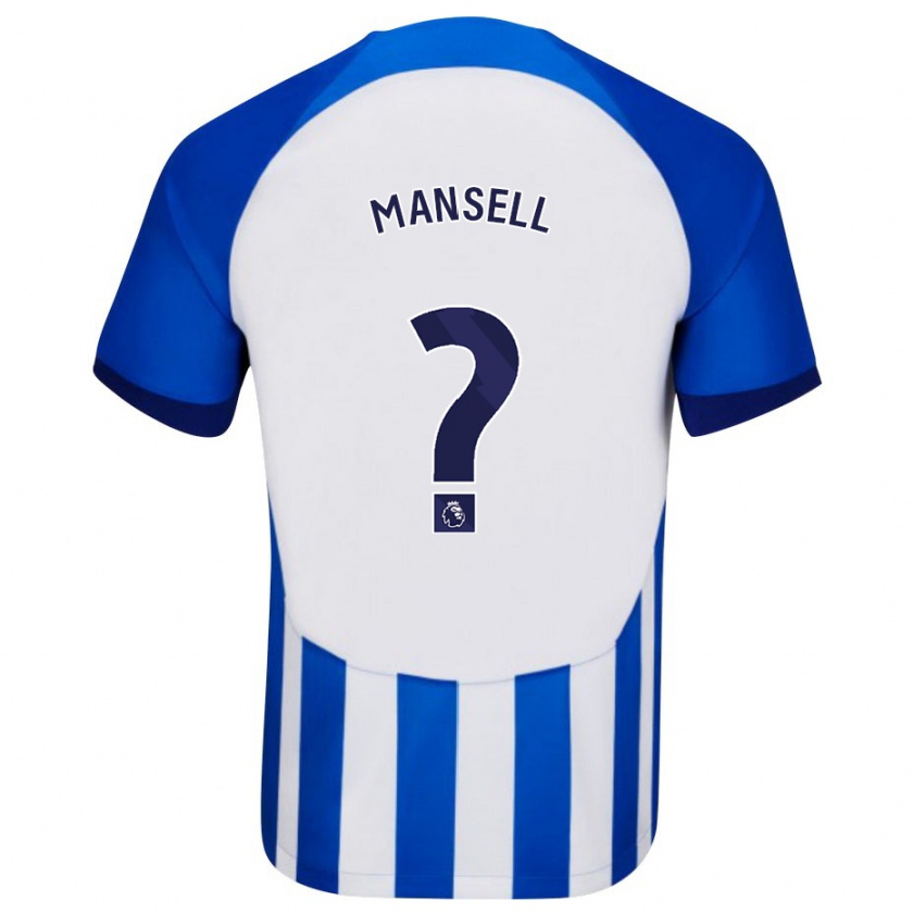 Kandiny Herren Alfie Mansell #0 Blau Heimtrikot Trikot 2023/24 T-Shirt