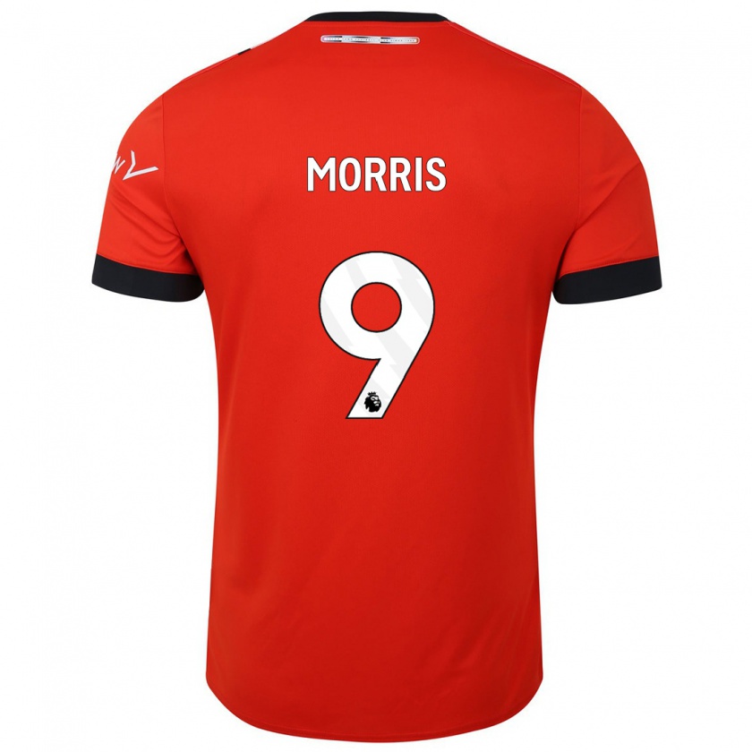 Kandiny Herren Carlton Morris #9 Rot Heimtrikot Trikot 2023/24 T-Shirt