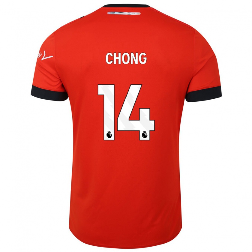 Kandiny Herren Tahith Chong #14 Rot Heimtrikot Trikot 2023/24 T-Shirt