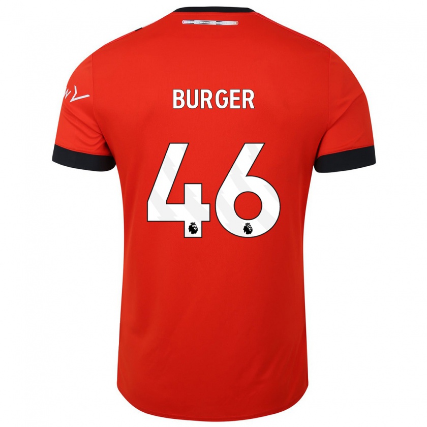 Kandiny Herren Jake Burger #46 Rot Heimtrikot Trikot 2023/24 T-Shirt