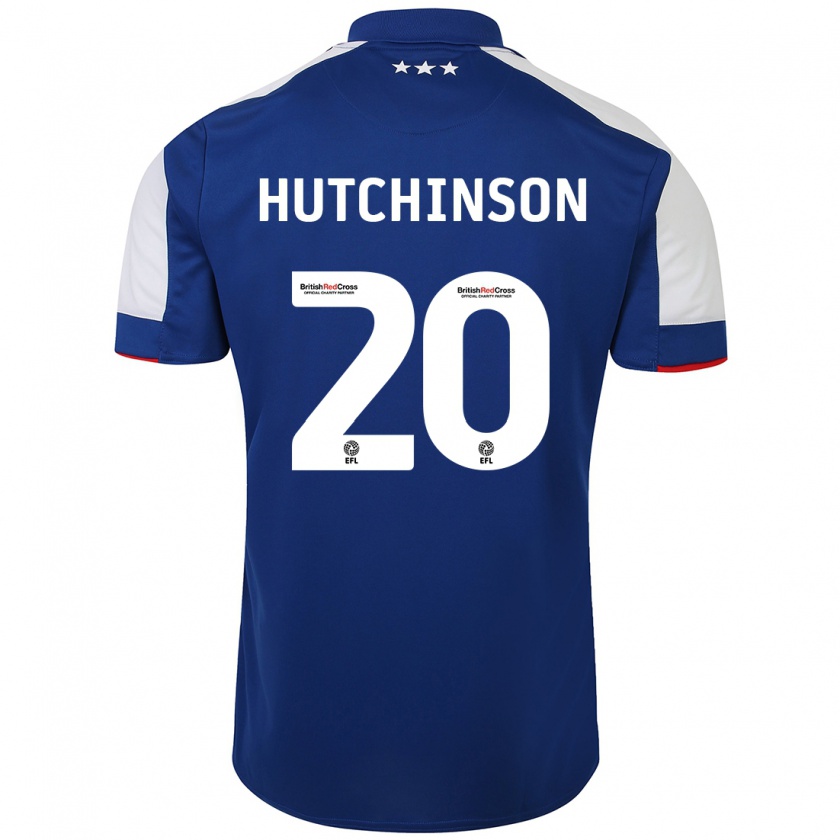 Kandiny Herren Omari Hutchinson #20 Blau Heimtrikot Trikot 2023/24 T-Shirt