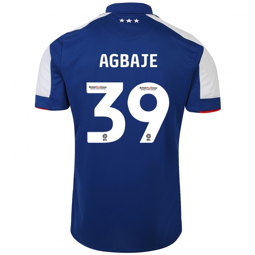 Kandiny Herren Edwin Agbaje #39 Blau Heimtrikot Trikot 2023/24 T-Shirt