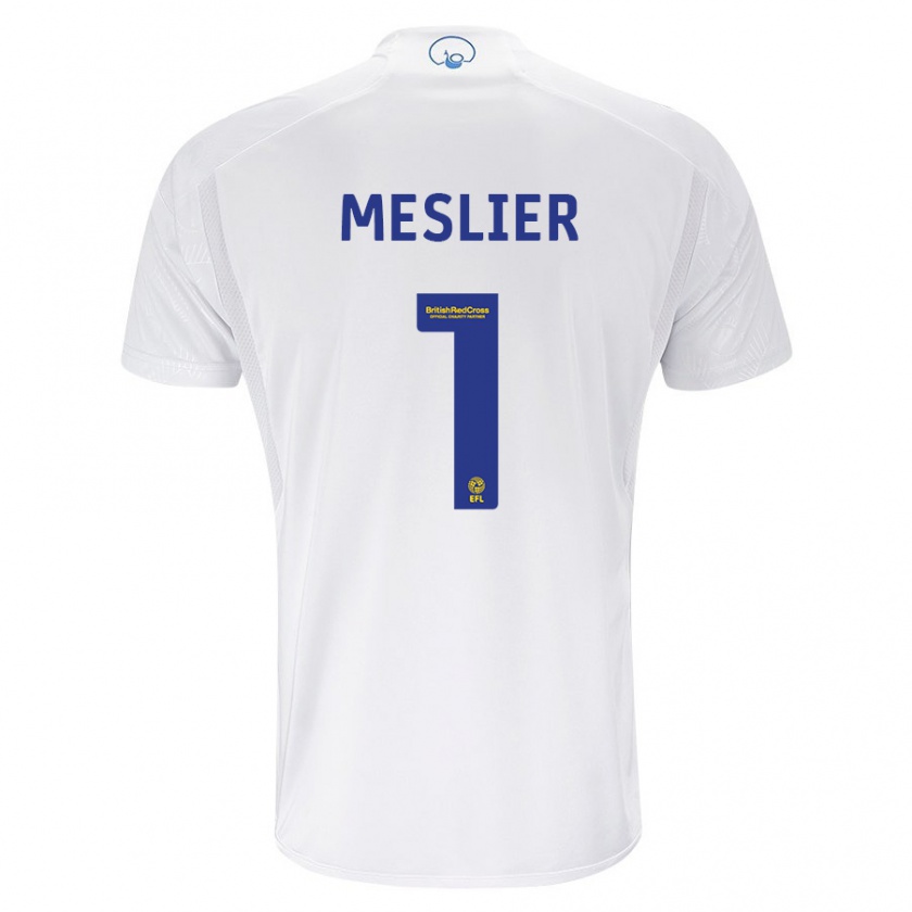 Kandiny Herren Illan Meslier #1 Weiß Heimtrikot Trikot 2023/24 T-Shirt