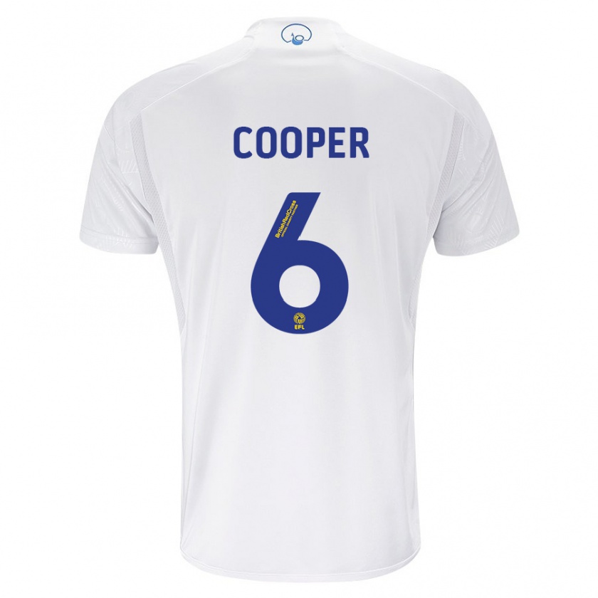 Kandiny Herren Liam Cooper #6 Weiß Heimtrikot Trikot 2023/24 T-Shirt