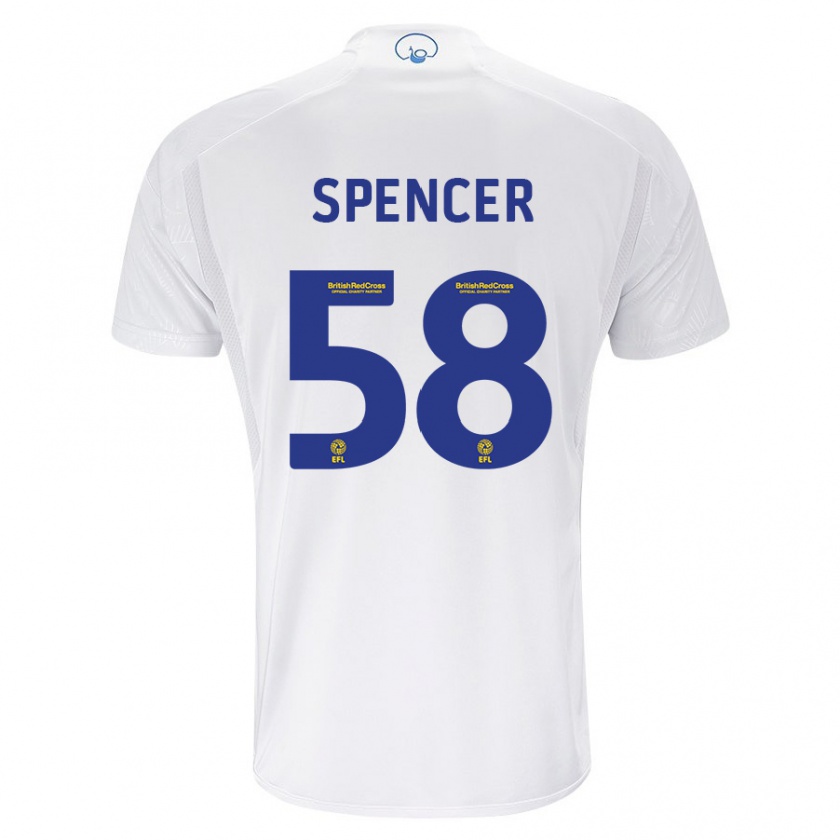 Kandiny Herren Morten Spencer #58 Weiß Heimtrikot Trikot 2023/24 T-Shirt