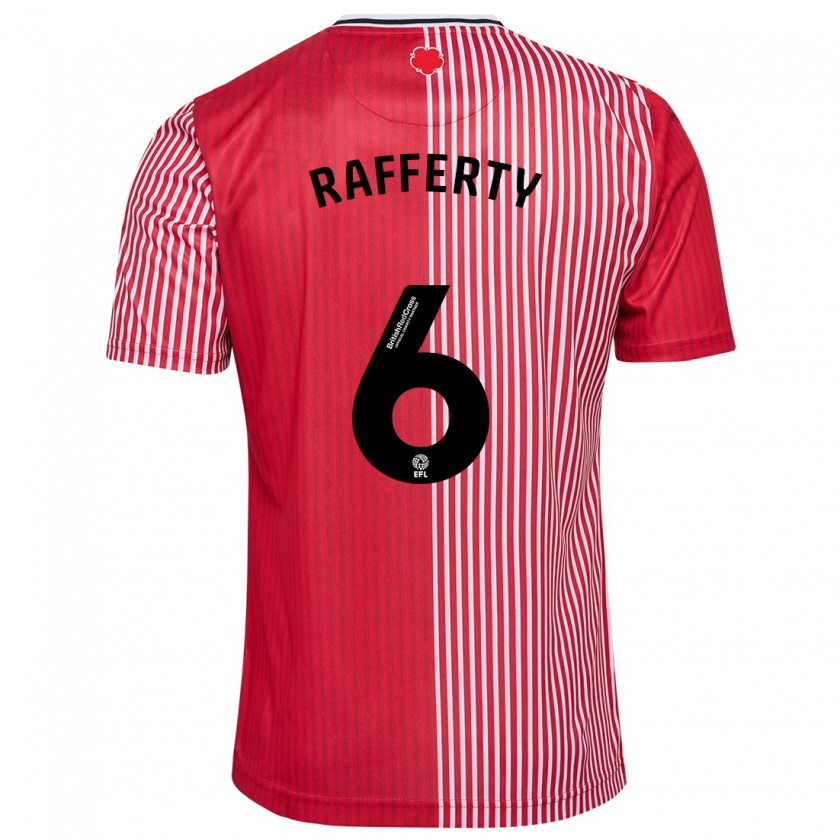 Kandiny Herren Laura Rafferty #6 Rot Heimtrikot Trikot 2023/24 T-Shirt