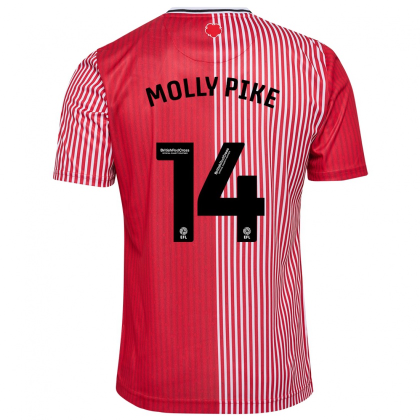 Kandiny Herren Molly Pike #14 Rot Heimtrikot Trikot 2023/24 T-Shirt