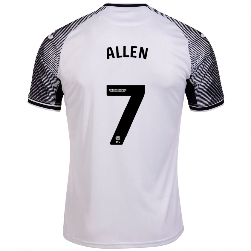 Kandiny Herren Joe Allen #7 Weiß Heimtrikot Trikot 2023/24 T-Shirt