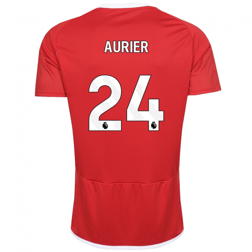 Kandiny Herren Serge Aurier #24 Rot Heimtrikot Trikot 2023/24 T-Shirt