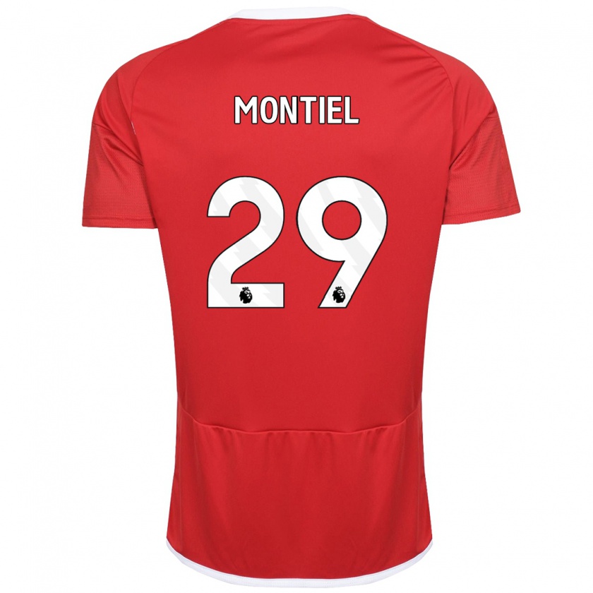 Kandiny Herren Gonzalo Montiel #29 Rot Heimtrikot Trikot 2023/24 T-Shirt