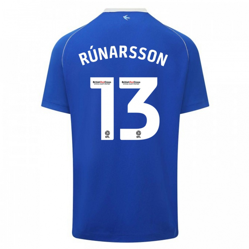 Kandiny Herren Rúnar Alex Rúnarsson #13 Blau Heimtrikot Trikot 2023/24 T-Shirt