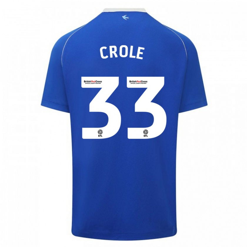 Kandiny Herren James Crole #33 Blau Heimtrikot Trikot 2023/24 T-Shirt