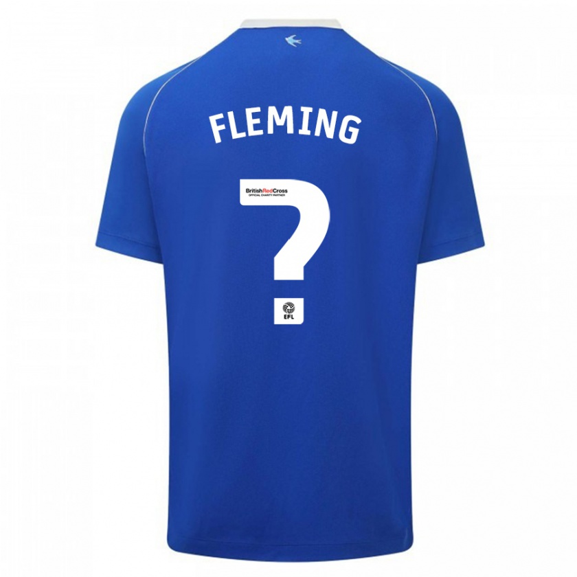 Kandiny Herren Cole Fleming #0 Blau Heimtrikot Trikot 2023/24 T-Shirt