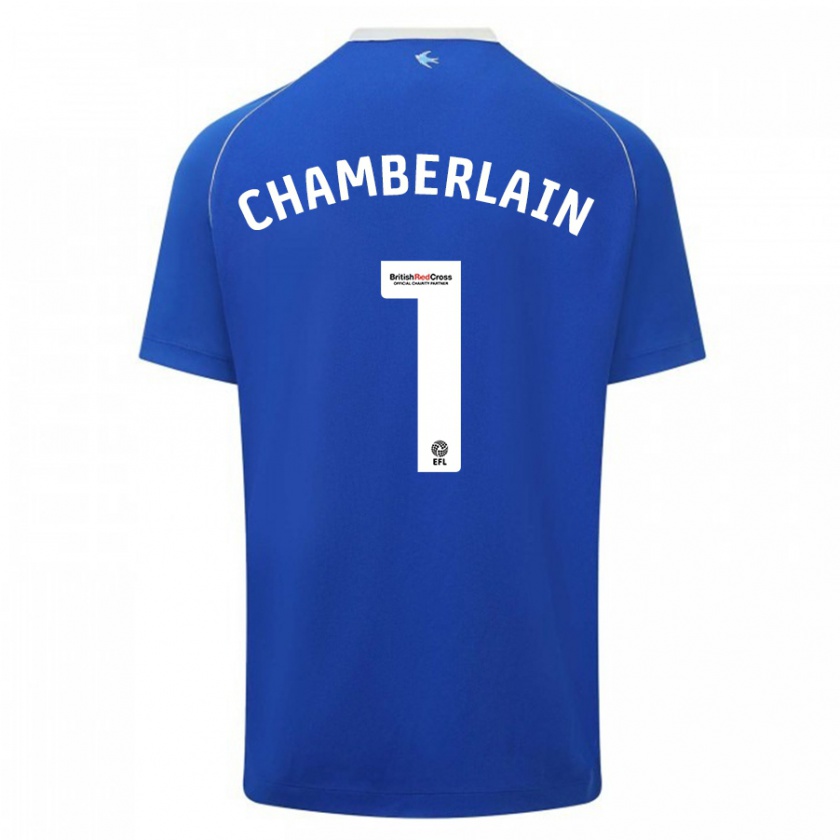 Kandiny Herren Ceryn Chamberlain #1 Blau Heimtrikot Trikot 2023/24 T-Shirt