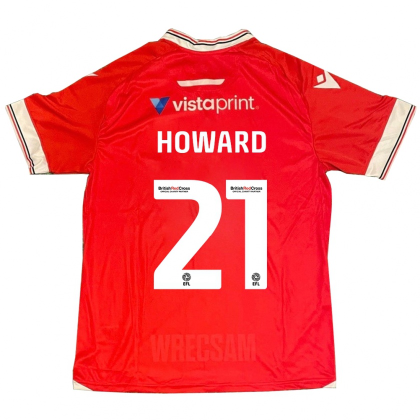 Kandiny Herren Mark Howard #21 Rot Heimtrikot Trikot 2023/24 T-Shirt