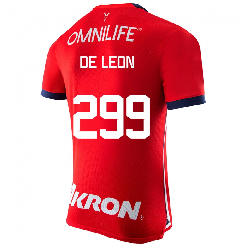Kandiny Herren Jared De León #299 Rot Heimtrikot Trikot 2023/24 T-Shirt