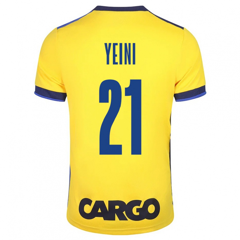 Kandiny Herren Sheran Yeini #21 Gelb Heimtrikot Trikot 2023/24 T-Shirt