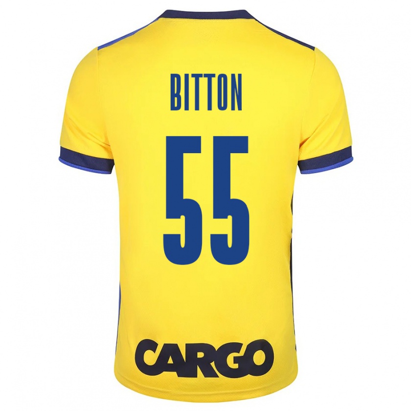 Kandiny Herren Nir Bitton #55 Gelb Heimtrikot Trikot 2023/24 T-Shirt