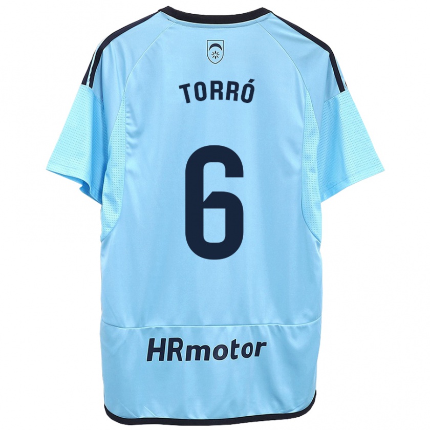 Kandiny Herren Lucas Torró #6 Blau Auswärtstrikot Trikot 2023/24 T-Shirt