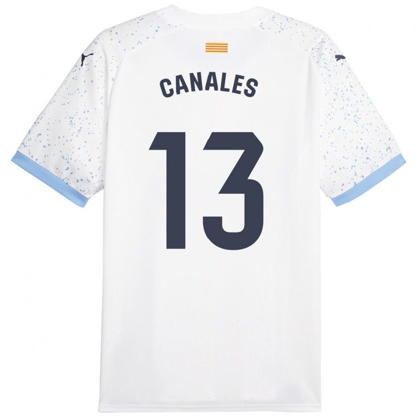 Kandiny Herren Juanvi Canales #13 Weiß Auswärtstrikot Trikot 2023/24 T-Shirt