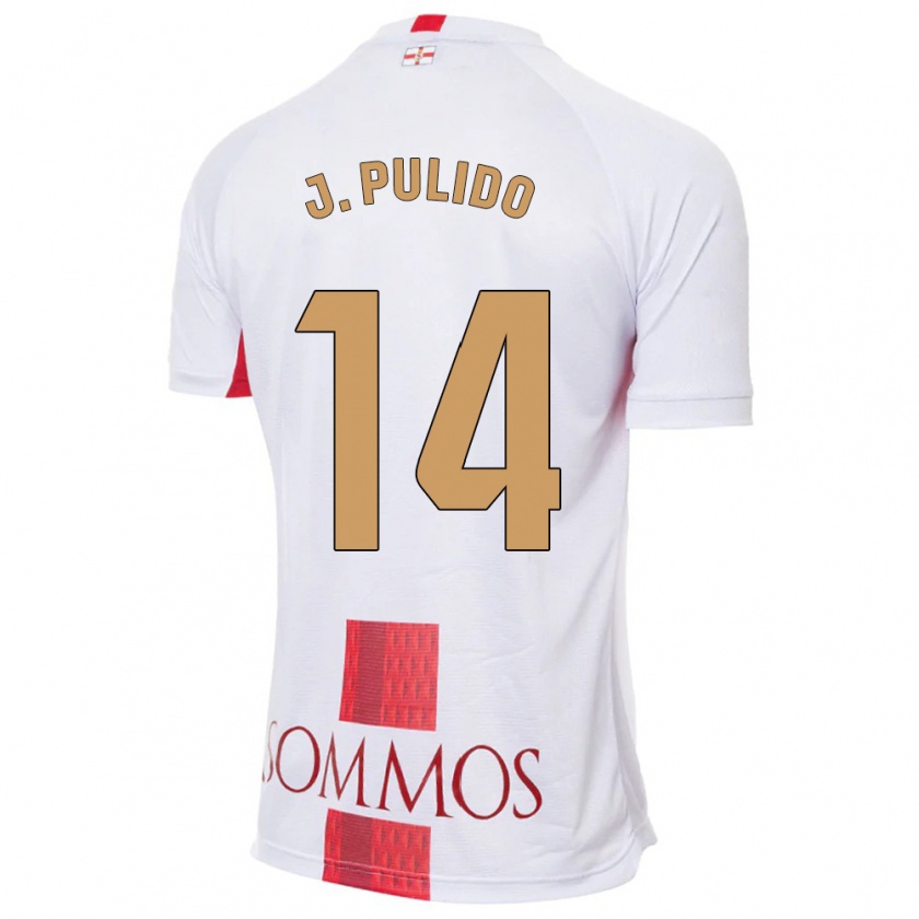 Kandiny Herren Jorge Pulido #14 Weiß Auswärtstrikot Trikot 2023/24 T-Shirt