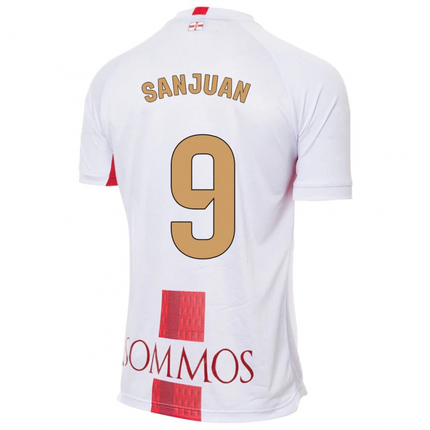 Kandiny Herren Royo Sanjuan #9 Weiß Auswärtstrikot Trikot 2023/24 T-Shirt