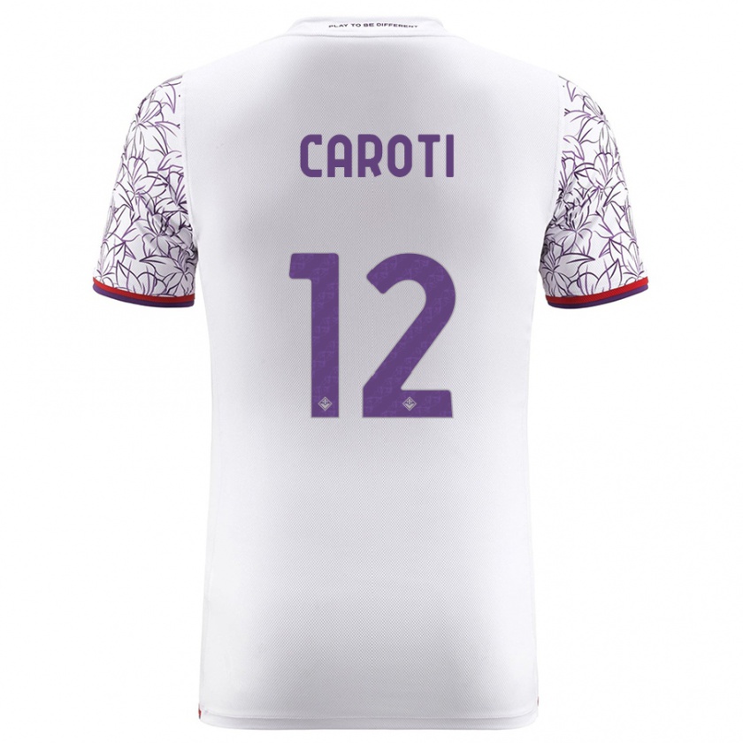 Kandiny Herren Filippo Caroti #12 Weiß Auswärtstrikot Trikot 2023/24 T-Shirt