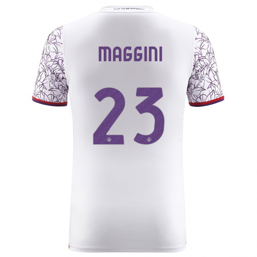 Kandiny Herren Filippo Maggini #23 Weiß Auswärtstrikot Trikot 2023/24 T-Shirt