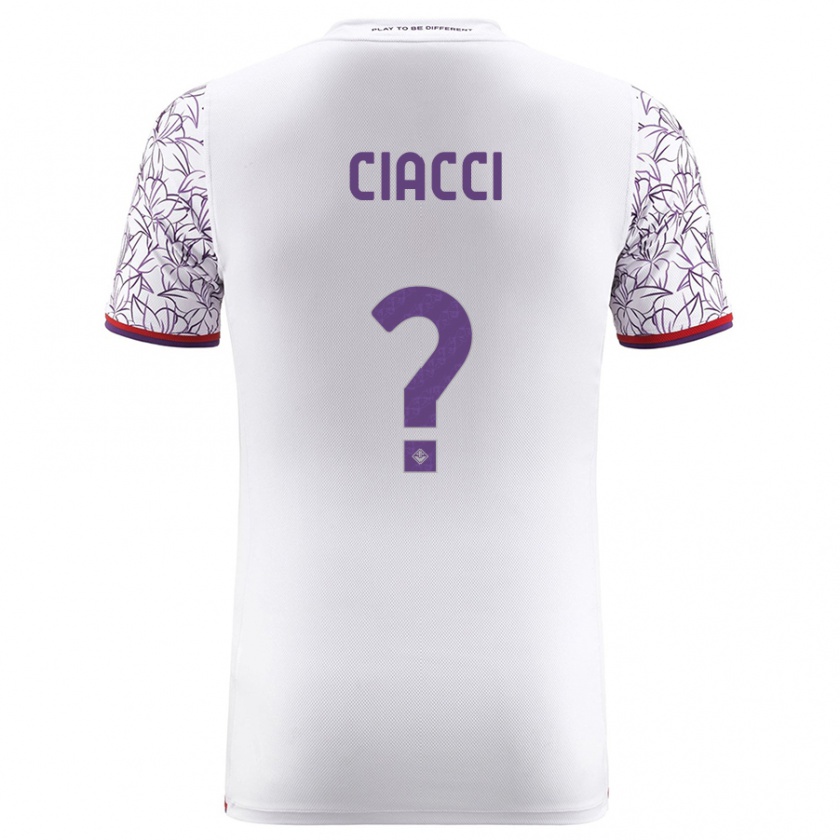 Kandiny Herren Niccolò Ciacci #0 Weiß Auswärtstrikot Trikot 2023/24 T-Shirt