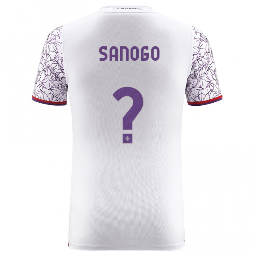 Kandiny Herren Bassidy Sanogo #0 Weiß Auswärtstrikot Trikot 2023/24 T-Shirt