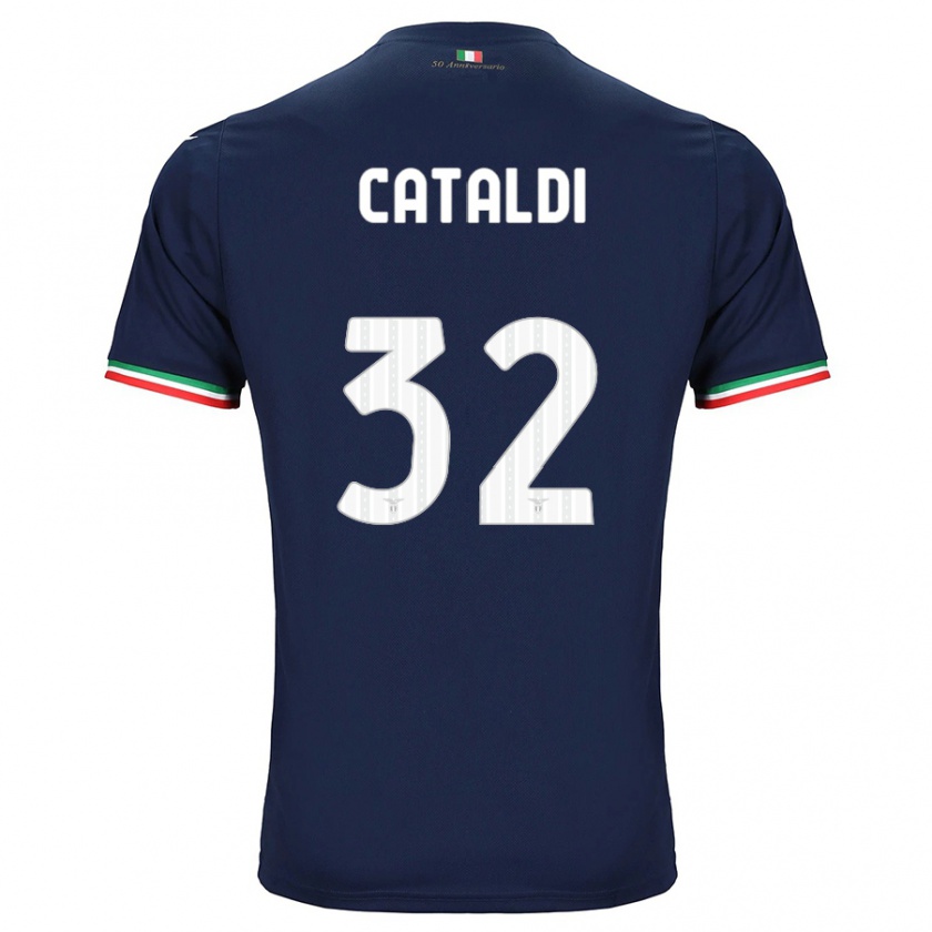 Kandiny Herren Danilo Cataldi #32 Marine Auswärtstrikot Trikot 2023/24 T-Shirt