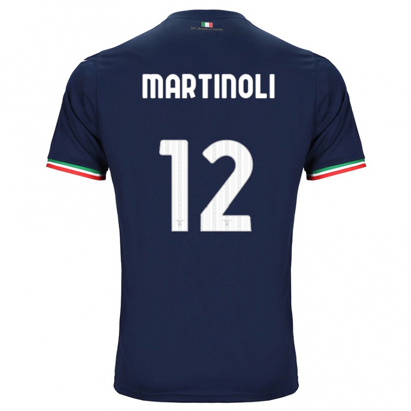 Kandiny Herren Elettra Martinoli #12 Marine Auswärtstrikot Trikot 2023/24 T-Shirt