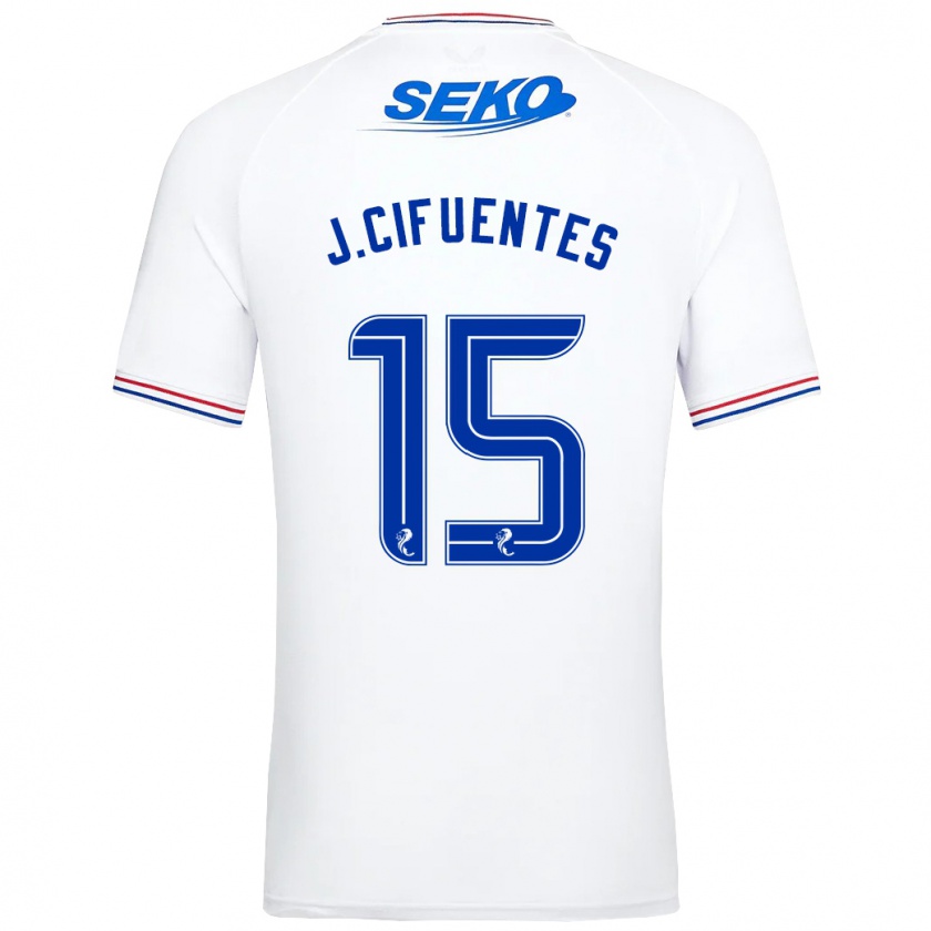 Kandiny Herren José Cifuentes #15 Weiß Auswärtstrikot Trikot 2023/24 T-Shirt