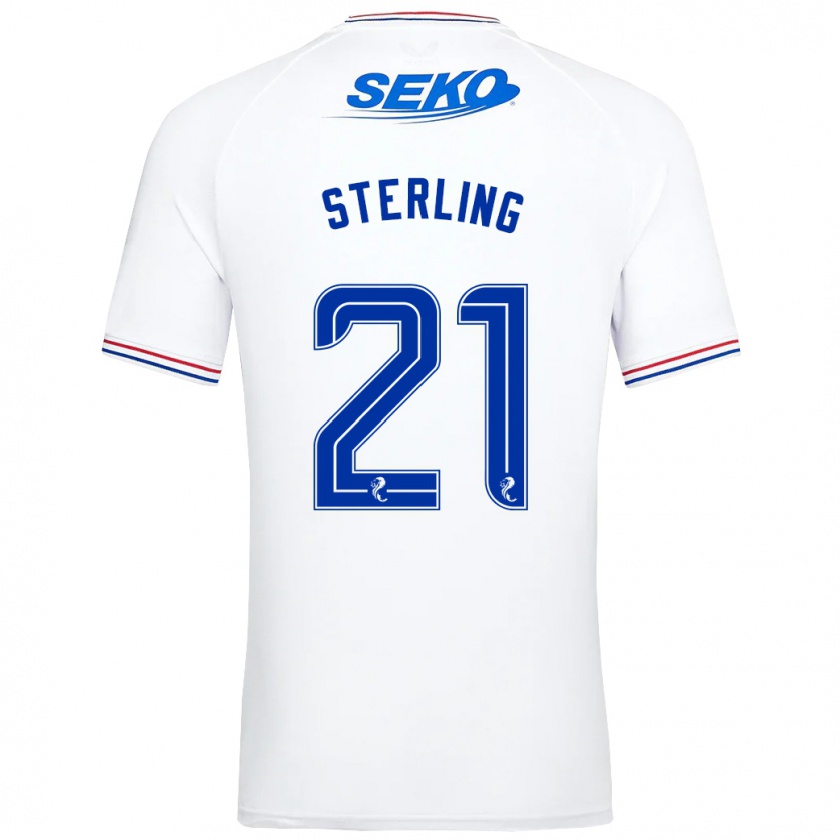 Kandiny Herren Dujon Sterling #21 Weiß Auswärtstrikot Trikot 2023/24 T-Shirt