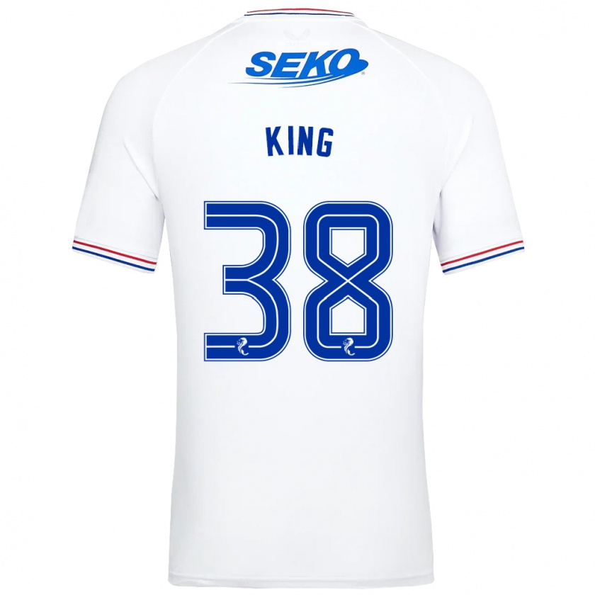 Kandiny Herren Leon King #38 Weiß Auswärtstrikot Trikot 2023/24 T-Shirt