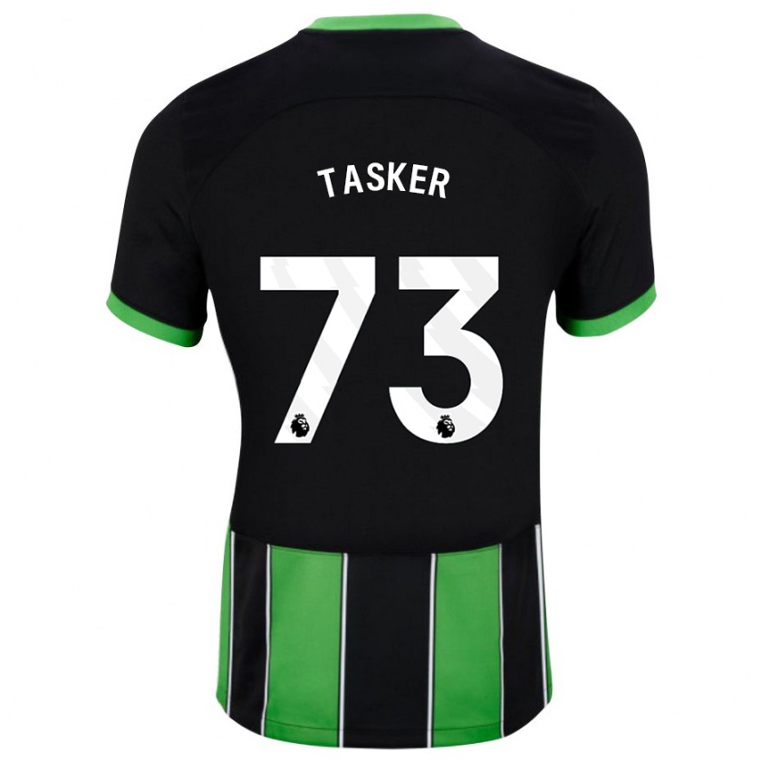 Kandiny Herren Charlie Tasker #73 Schwarz Grün Auswärtstrikot Trikot 2023/24 T-Shirt