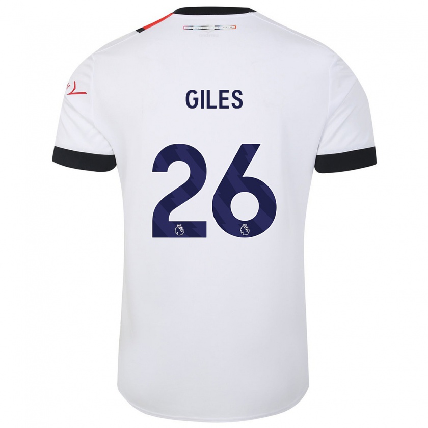 Kandiny Herren Ryan Giles #26 Weiß Auswärtstrikot Trikot 2023/24 T-Shirt