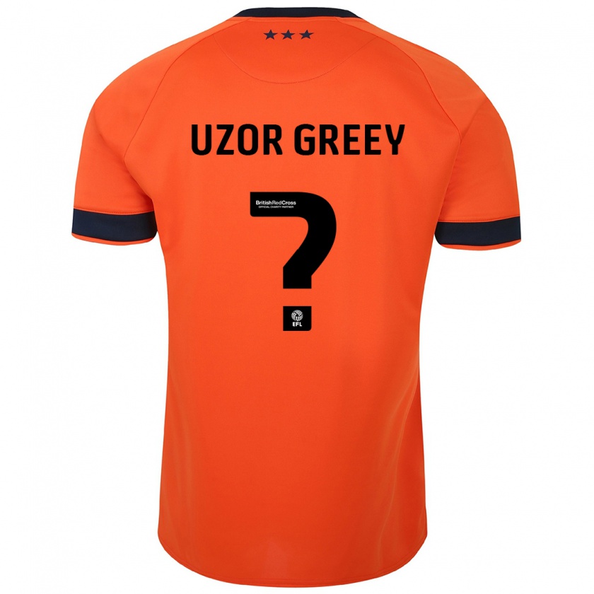 Kandiny Herren Chuks Uzor-Greey #0 Orangefarben Auswärtstrikot Trikot 2023/24 T-Shirt
