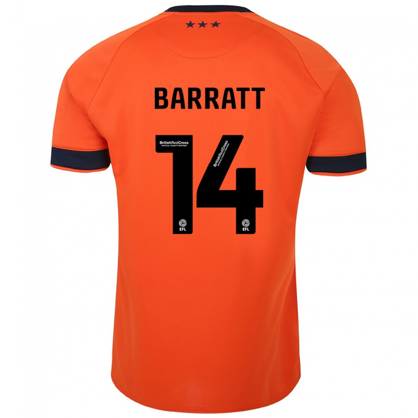 Kandiny Herren Zoe Barratt #14 Orangefarben Auswärtstrikot Trikot 2023/24 T-Shirt