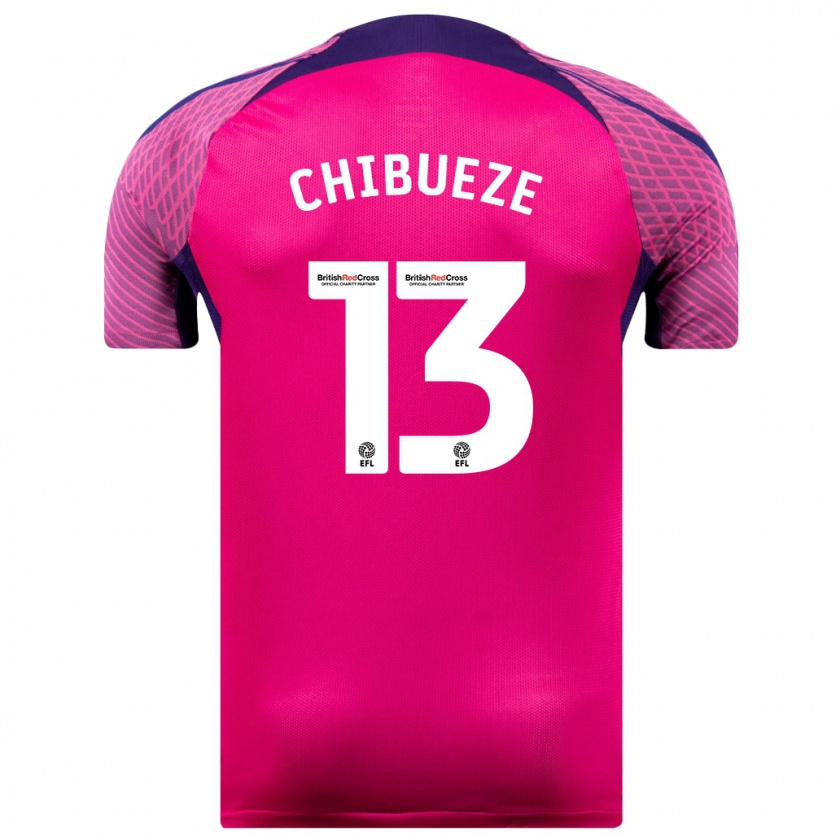 Kandiny Herren Kelechi Chibueze #13 Lila Auswärtstrikot Trikot 2023/24 T-Shirt