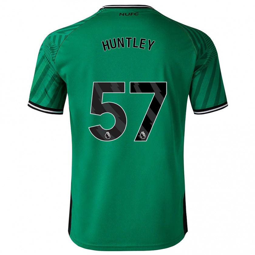 Kandiny Herren James Huntley #57 Grün Auswärtstrikot Trikot 2023/24 T-Shirt
