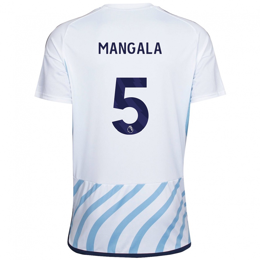 Kandiny Herren Orel Mangala #5 Weiß Blau Auswärtstrikot Trikot 2023/24 T-Shirt