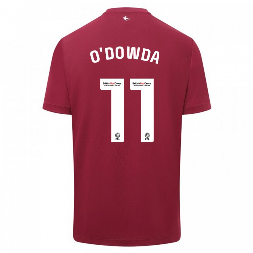 Kandiny Herren Callum O'dowda #11 Rot Auswärtstrikot Trikot 2023/24 T-Shirt