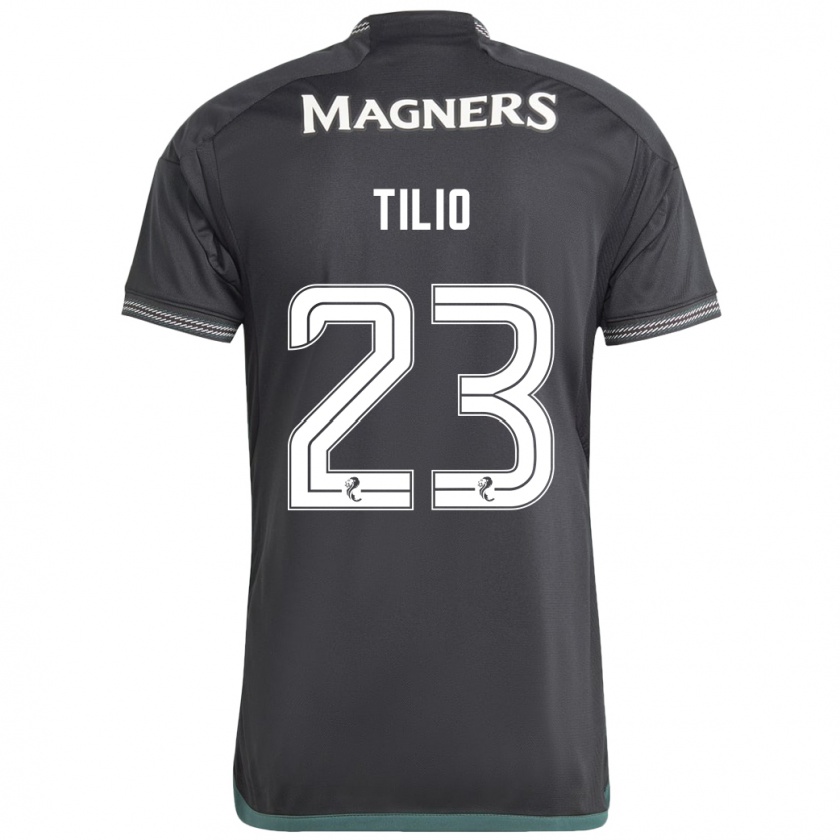 Kandiny Herren Marco Tilio #23 Schwarz Auswärtstrikot Trikot 2023/24 T-Shirt