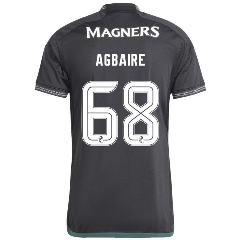 Kandiny Herren Lenny Agbaire #68 Schwarz Auswärtstrikot Trikot 2023/24 T-Shirt