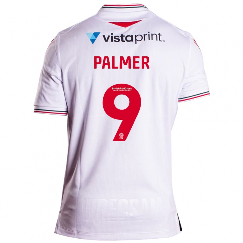 Kandiny Herren Ollie Palmer #9 Weiß Auswärtstrikot Trikot 2023/24 T-Shirt